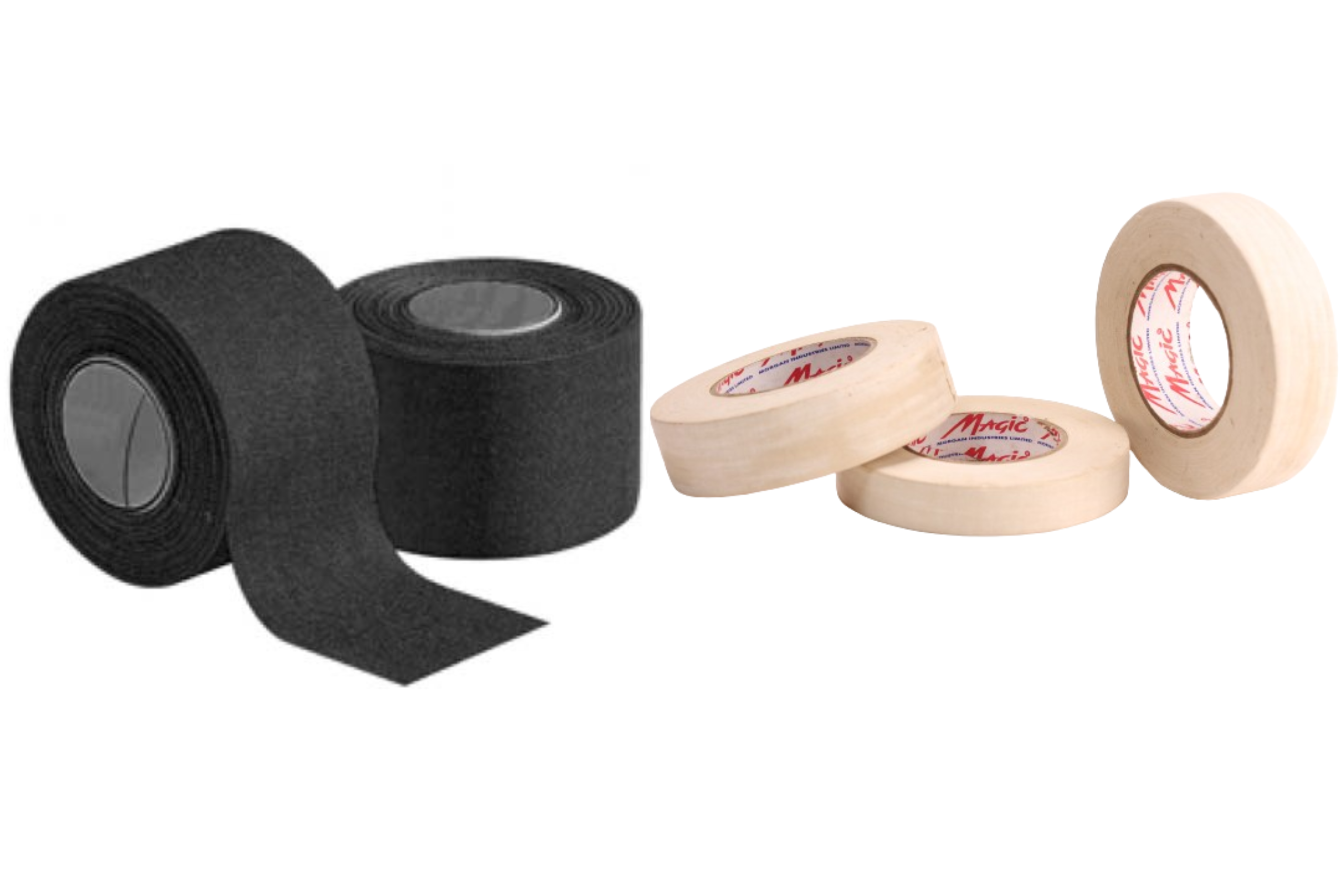 White Cotton and Black Cotton Tapes - Morgan